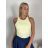 Body elegantní bez rukávu dámské JOEI (XS/S/M ONE SIZE) ITALSKÁ MÓDA IMM25M32314/DU XS/S/M žlutá