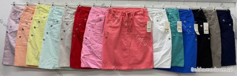 Sukně strečová krátká dámská (S/M/L ONE SIZE) ITALSKÁ MÓDA IM426162