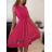 Šaty elegantní letní bez rukávu dámské (S/M/L ONE SIZE) ITALSKÁ MÓDA IM322SIMONE/DR světle modrá S/M/L