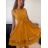 Šaty elegantní letní bez rukávu dámské (S/M/L ONE SIZE) ITALSKÁ MÓDA IM322SIMONE/DR světle modrá S/M/L