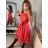 Šaty elegantní letní bez rukávu dámské (S/M/L ONE SIZE) ITALSKÁ MÓDA IM322SIMONE/DR světle modrá S/M/L