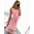 Šaty elegantní letní bez rukávu dámské (S/M/L ONE SIZE) ITALSKÁ MÓDA IM322SIMONE/DR světle modrá S/M/L