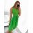 Šaty elegantní letní bez rukávu dámské (S/M/L ONE SIZE) ITALSKÁ MÓDA IM322SIMONE/DR světle modrá S/M/L