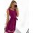 Šaty elegantní letní bez rukávu dámské (S/M/L ONE SIZE) ITALSKÁ MÓDA IM322SIMONE/DR světle modrá S/M/L