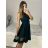 Šaty elegantní letní bez rukávu dámské (S/M/L ONE SIZE) ITALSKÁ MÓDA IM322SIMONE/DR světle modrá S/M/L