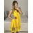 Šaty elegantní letní bez rukávu dámské (S/M/L ONE SIZE) ITALSKÁ MÓDA IM322SIMONE/DR světle modrá S/M/L