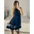 Šaty elegantní letní bez rukávu dámské (S/M/L ONE SIZE) ITALSKÁ MÓDA IM322SIMONE/DR světle modrá S/M/L