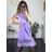 Šaty elegantní letní bez rukávu dámské (S/M/L ONE SIZE) ITALSKÁ MÓDA IM322SIMONE/DR světle modrá S/M/L