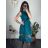 Šaty elegantní letní bez rukávu dámské (S/M/L ONE SIZE) ITALSKÁ MÓDA IM322SIMONE/DR světle modrá S/M/L