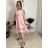 Šaty elegantní letní bez rukávu dámské (S/M/L ONE SIZE) ITALSKÁ MÓDA IM322SIMONE/DR světle modrá S/M/L