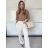 Tepláky/Kalhoty elegantné oversize dlhé dámske (S/M/L ONE SIZE) TALIANSKA MÓDA IMD26003/DUR S/M/L vínová
