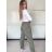 Tepláky/Kalhoty elegantné oversize dlhé dámske (S/M/L ONE SIZE) TALIANSKA MÓDA IMD26003/DUR S/M/L vínová
