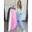 Tepláky/Kalhoty elegantní oversize dlouhé dámské (S/M/L ONE SIZE) ITALSKÁ MÓDA IMD26003