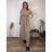 Šaty dlhé elegantný letný krátky rukáv dámske nadrozmer ASTRA (42/44/46 ONE SIZE) TALIANSKA MÓDA IM425422/DUR tmavě modrá 42/44/46