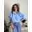 Bunda šusťáková dlhý rukáv dámska (S/M/L ONE SIZE) TALIANSKA MÓDA IMSM260041 hnedá svetlá S/M/L
