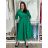 Šaty dlouhé košilové 3/4 dlouhý rukáv dámské (S/M/L ONE SIZE) ITALSKÁ MÓDA IM5260001/DUR S/M/L zelená