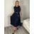 Šaty dlhé elegantné bez rukávov dámske (S/M ONE SIZE) TALIANSKA MÓDA IMPDY25MDUE24796/DUR -   čierna
 -   S/M/L