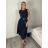 Šaty dlhé elegantné bez rukávov dámske (S/M ONE SIZE) TALIANSKA MÓDA IMPDY25MDUE24796/DUR -   čierna
 -   S/M/L