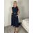 Šaty dlhé elegantné bez rukávov dámske (S/M ONE SIZE) TALIANSKA MÓDA IMPDY25MDUE24796/DUR -   čierna
 -   S/M/L