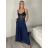 Nohavice oversize s opaskom dlhé dámske JENNY (S/M/L ONE SIZE) TALIANSKA MÓDA IMPDY25MDUE24047/DU S/M/L čierna