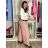 Kalhoty elegantní dlouhé s páskem dámské ARIANA (S/M/L ONE SIZE) ITALSKÁ MÓDA IMWHN26001/DU tm. modrá S/M/L