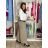 Kalhoty elegantní dlouhé s páskem dámské ARIANA (S/M/L ONE SIZE) ITALSKÁ MÓDA IMWHN26001/DU tm. modrá S/M/L
