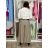 Kalhoty elegantní dlouhé s páskem dámské ARIANA (S/M/L ONE SIZE) ITALSKÁ MÓDA IMWHN26001/DU tm. modrá S/M/L