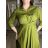 Šaty dlhé košilové 3/4 dlouhý rukáv dámske KONSTANCE  (S/M/L ONE SIZE) TALIANSKA MÓDA IMPDY264885/DUR S/M/L biela