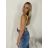 Tílko na ramínka dámské MARYONA (S/M ONE SIZE) ITALSKÁ MÓDA IMPDY23LS17137/DU S/M béžová