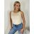 Tílko na ramínka dámské MARYONA (S/M ONE SIZE) ITALSKÁ MÓDA IMPDY23LS17137/DU S/M béžová