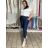 Volnočasové kalhoty s páskem dlhé dámske KARLA (S/M/L ONE SIZE) TALIANSKA MÓDA IMWB26001/DU S/M/L tmavo modrá