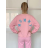Mikina oversize dámská  MOMMY (S/M/L/XL/XXL ONE SIZE) ITALSKÁ MÓDA IMWBA26MOMMY/DUR ONE SIZE žlutá