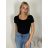 Tričko krátký rukáv dámské (S/M ONE SIZE) ITALSKÁ MÓDA IMPDY23LS17135/OX9603/DU S/M béžová