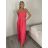 Šaty dlouhé letní na ramínka dámské Rebeca (S/M ONE SIZE) ITALSKÁ MÓDA IMD23472/DUR -   Černá -   S/M