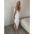 Šaty dlouhé letní na ramínka dámské Rebeca (S/M ONE SIZE) ITALSKÁ MÓDA IMD23472/DUR -   Černá -   S/M