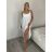 Šaty dlouhé letní na ramínka dámské Rebeca (S/M ONE SIZE) ITALSKÁ MÓDA IMD23472/DUR -   Černá -   S/M