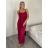 Šaty dlouhé letní na ramínka dámské Rebeca (S/M ONE SIZE) ITALSKÁ MÓDA IMD23472/DUR -   Černá -   S/M