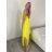 Šaty dlouhé letní na ramínka dámské Rebeca (S/M ONE SIZE) ITALSKÁ MÓDA IMD23472/DUR -   Černá -   S/M
