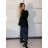 Elegantní sako dlouhý rukáv dámské (M/L ONE SIZE) ITALSKÁ MÓDA IMWHP261111/DR M/L světle modrá