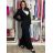 Súprava elegantný sako a nohavice dámske (S-L ONE SIZE) TALIANSKA MÓDA IMPLU252763-2/DUR S čierna
