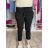 Kalhoty strečové dámské LUCIA (S/M/L ONE SIZE) ITALSKÁ MÓDA IM52600001
