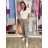 Kalhoty strečové dámské LUCIA (S/M/L ONE SIZE) ITALSKÁ MÓDA IM52600001