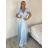 Šaty dlhé spoločenské krátký rukáv dámske TRIXIE (S/M/L ONE SIZE) TALIANSKA MÓDA IMM26M46391