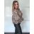 Bunda slabá oversize dlouhý rukáv dámská NINA (S/M/L ONE SIZE) ITALSKÁ MÓDA IMPLP2610339014/DUR S/M/L hnědá
