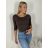 Tričko 3/4 dlouhý rukáv dámské (S/M ONE SIZE) ITALSKÁ MÓDA IMPDY25HH2321/LS16577/DU S/M bílá