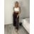 Kalhoty máslové dlouhé elegantní dámské BRITA (S/M/L ONE SIZE) ITALSKÁ MÓDA IM4260023/DU