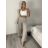Kalhoty máslové dlouhé elegantní dámské BRITA (S/M/L ONE SIZE) ITALSKÁ MÓDA IM4260023/DU