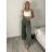Kalhoty máslové dlouhé elegantní dámské BRITA (S/M/L ONE SIZE) ITALSKÁ MÓDA IM4260023/DU