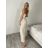 Kalhoty lněné  volnočasové dámské MODI (S/M/L ONE SIZE) ITALSKÁ MÓDA IMSM26001236/DU S/M/L Černá