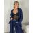 Sako dlhý rukáv dámske FERA (S/M/L ONE SIZE) TALIANSKA MÓDA IMPDY2624738/DU S/M/L tmavo modrá